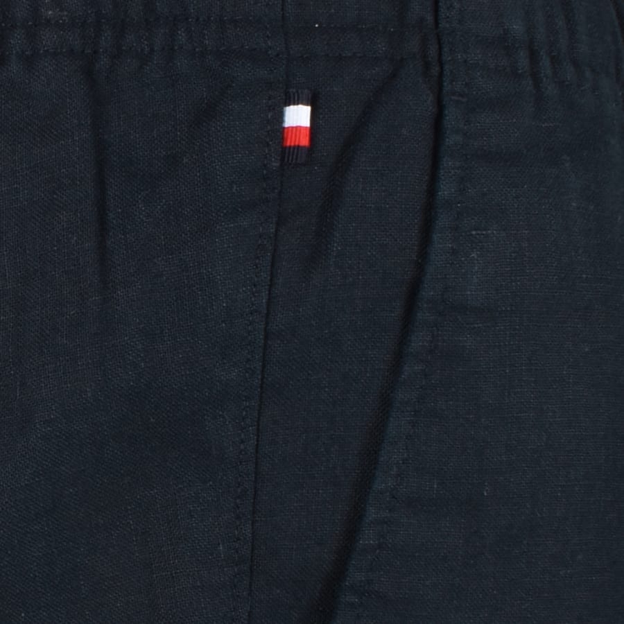 Tommy Hilfiger Harlem Drawstring Linen Shorts Navy Mainline Menswear Canada